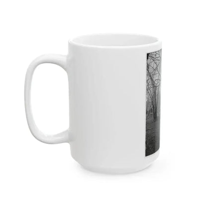 Bull Run, Va. Ruins Of Railroad Bridge At Blackburn's Ford (U.S. Civil War) White Coffee Mug - Go Mug Yourself