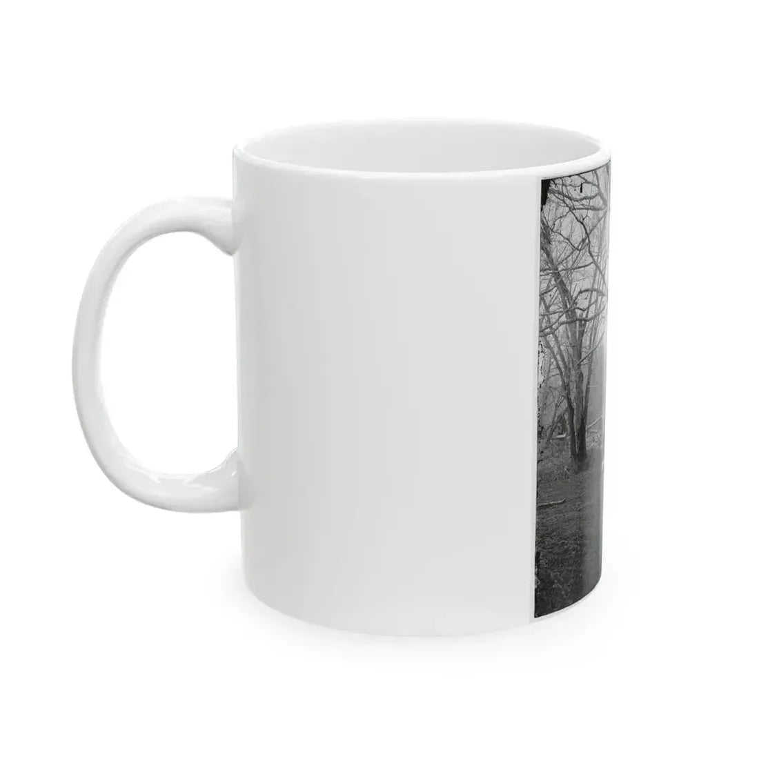 Bull Run, Va. Ruins Of Railroad Bridge At Blackburn's Ford (U.S. Civil War) White Coffee Mug - Go Mug Yourself