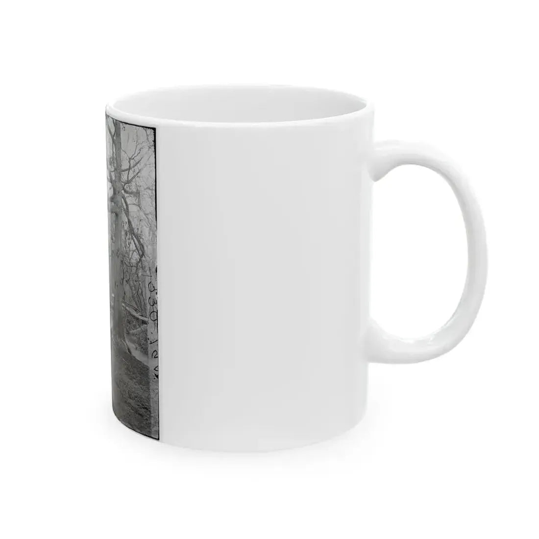 Bull Run, Va. Ruins Of Railroad Bridge At Blackburn's Ford (U.S. Civil War) White Coffee Mug - Go Mug Yourself