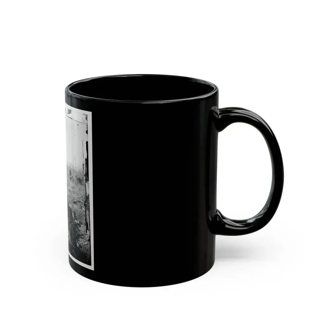 Bull Run, Va. Ruins Of The Stone Bridge, Looking Upstream (U.S. Civil War) Black Coffee Mug - Go Mug Yourself