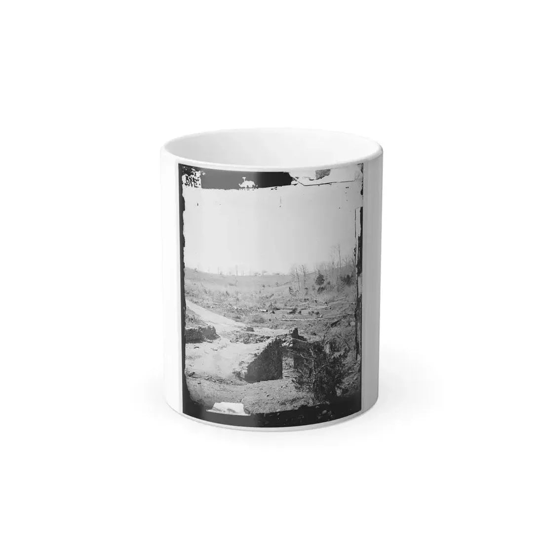 Bull Run, Va. Ruins of the Stone Bridge, Looking Upstream (U.S. Civil War) Color Changing Coffee Mug 11oz Default Title 11oz - Go Mug Yourself