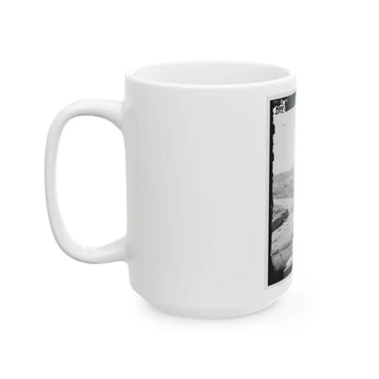 Bull Run, Va. Ruins Of The Stone Bridge, Looking Upstream (U.S. Civil War) White Coffee Mug - Go Mug Yourself