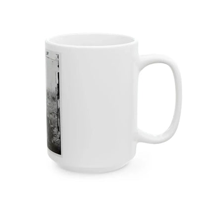 Bull Run, Va. Ruins Of The Stone Bridge, Looking Upstream (U.S. Civil War) White Coffee Mug - Go Mug Yourself