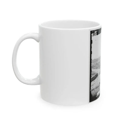Bull Run, Va. Ruins Of The Stone Bridge, Looking Upstream (U.S. Civil War) White Coffee Mug - Go Mug Yourself
