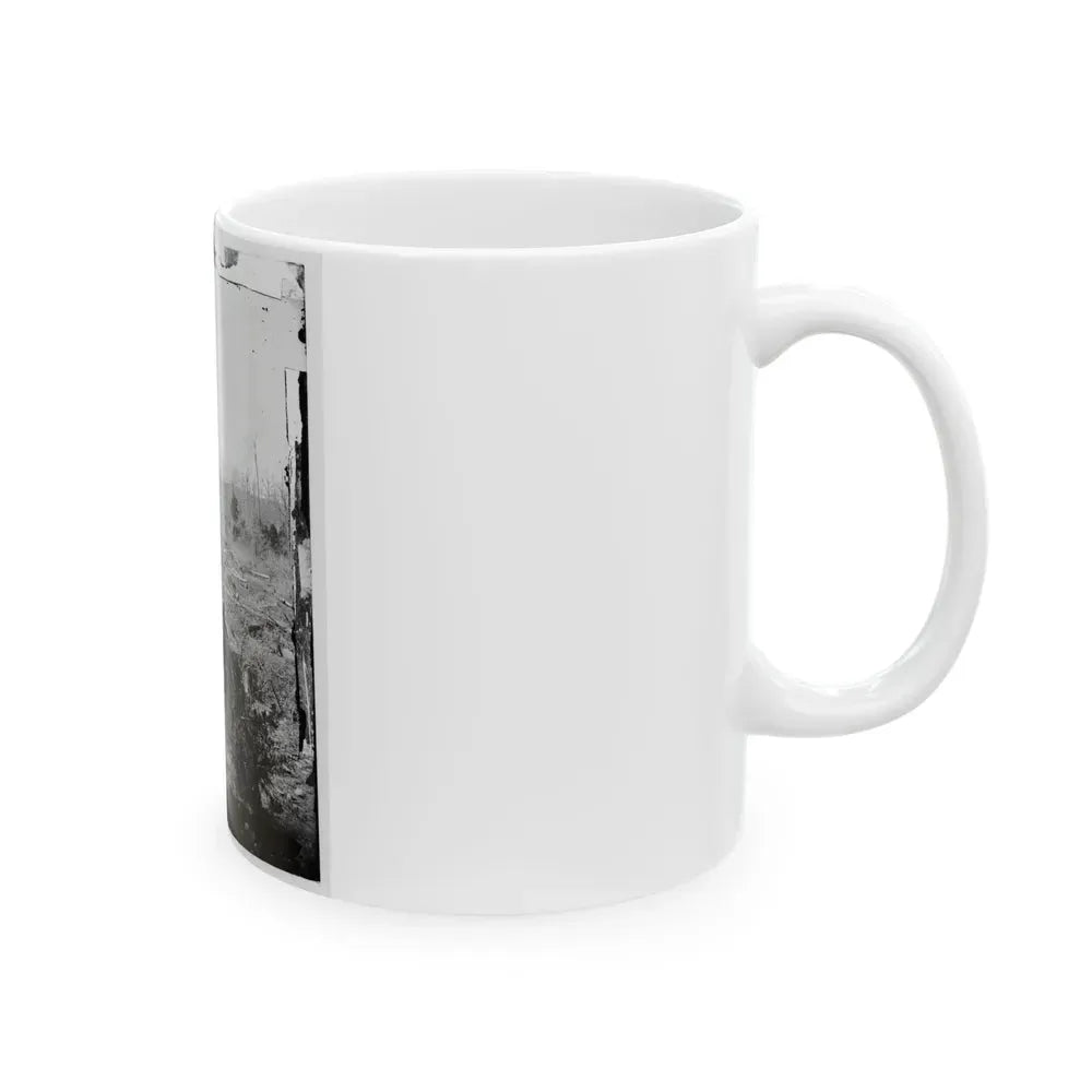 Bull Run, Va. Ruins Of The Stone Bridge, Looking Upstream (U.S. Civil War) White Coffee Mug - Go Mug Yourself