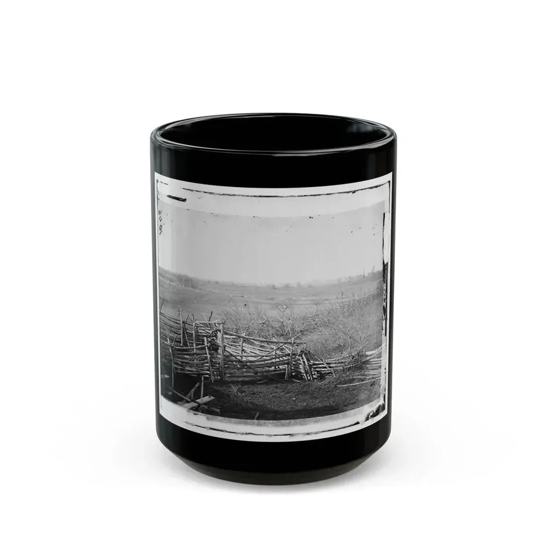 Bull Run, Va. View Of The Battlefield (U.S. Civil War) Black Coffee Mug 15oz - Go Mug Yourself