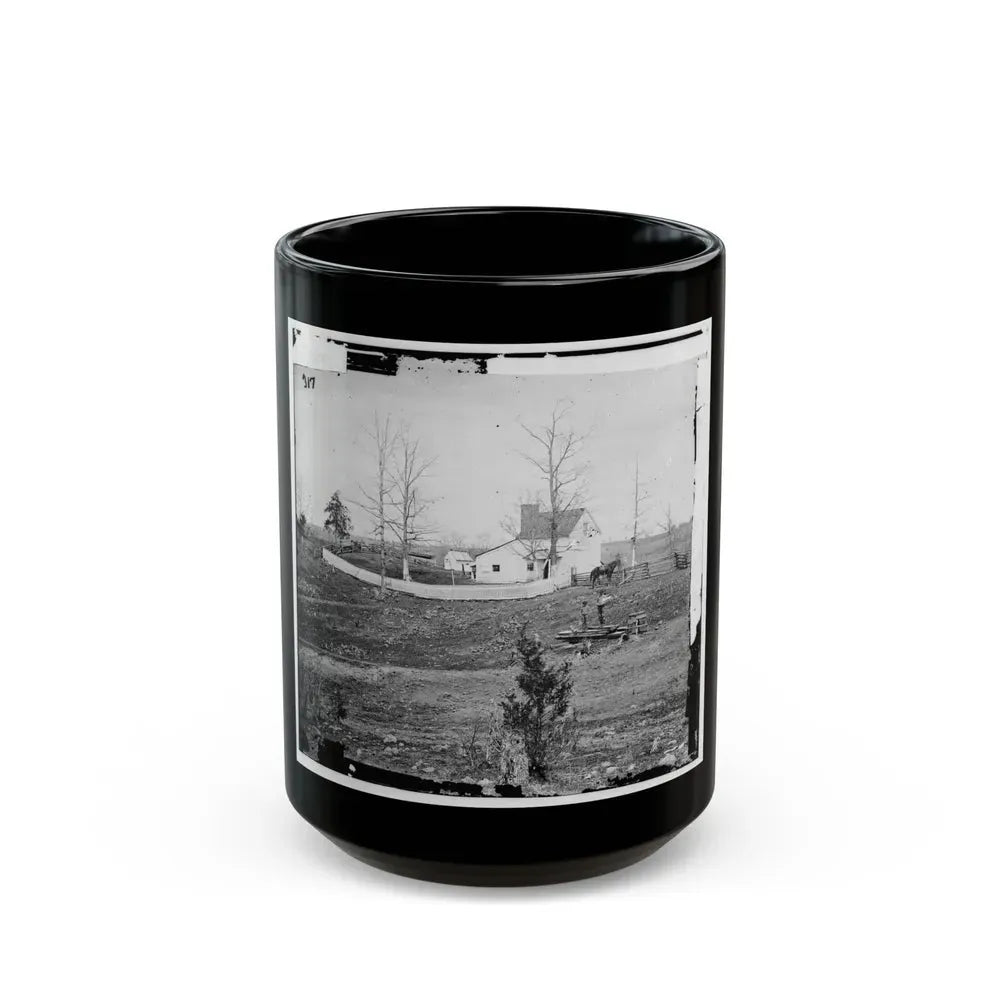 Bull Run, Va. William N. Thornton's I.E., Thornberry House On The Route To Sudley Ford (U.S. Civil War) Black Coffee Mug 15oz - Go Mug Yourself