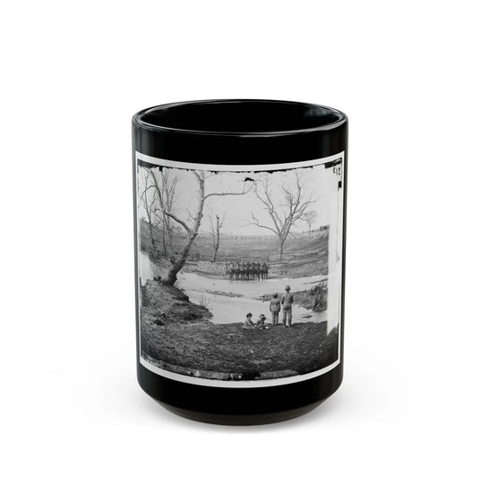 Bull Run, Va. Federal Cavalry At Sudley Ford (U.S. Civil War) Black Coffee Mug-15oz-Go Mug Yourself