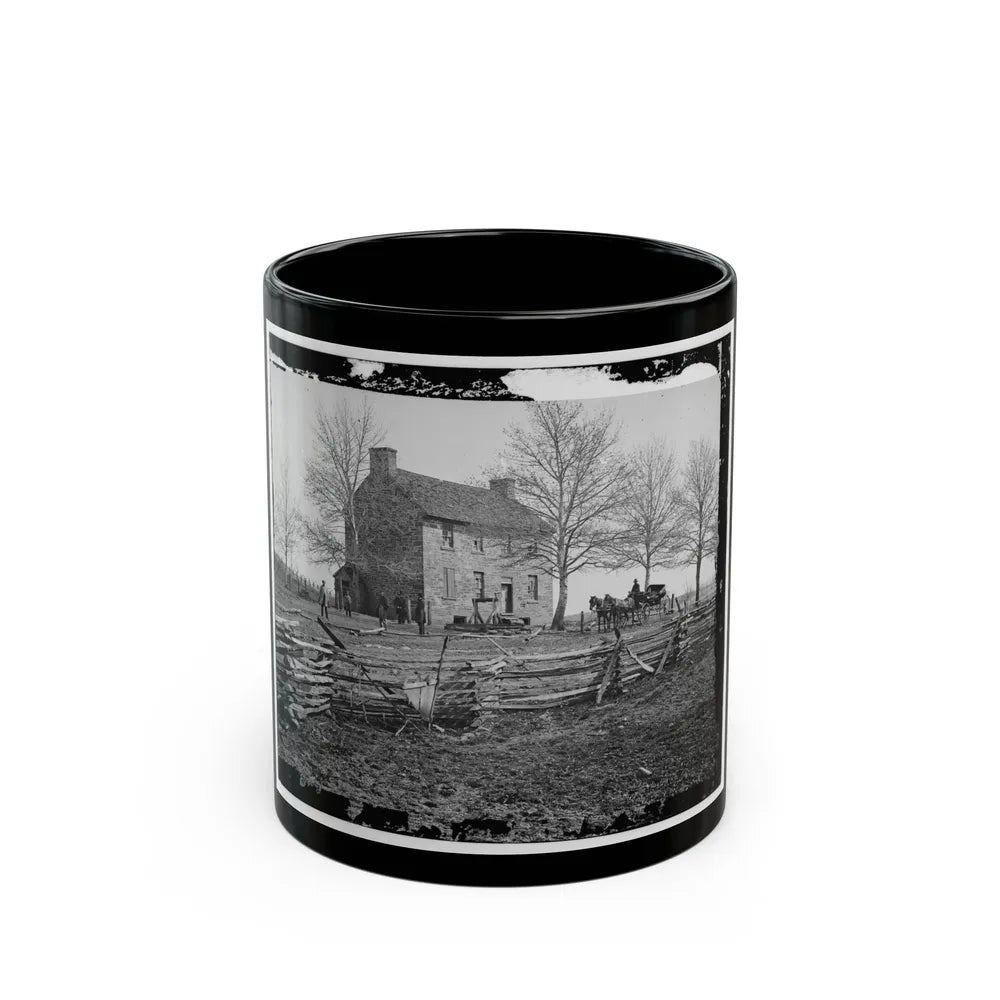 Bull Run, Va. Matthews' Or The Stone House (U.S. Civil War) Black Coffee Mug-11oz-Go Mug Yourself