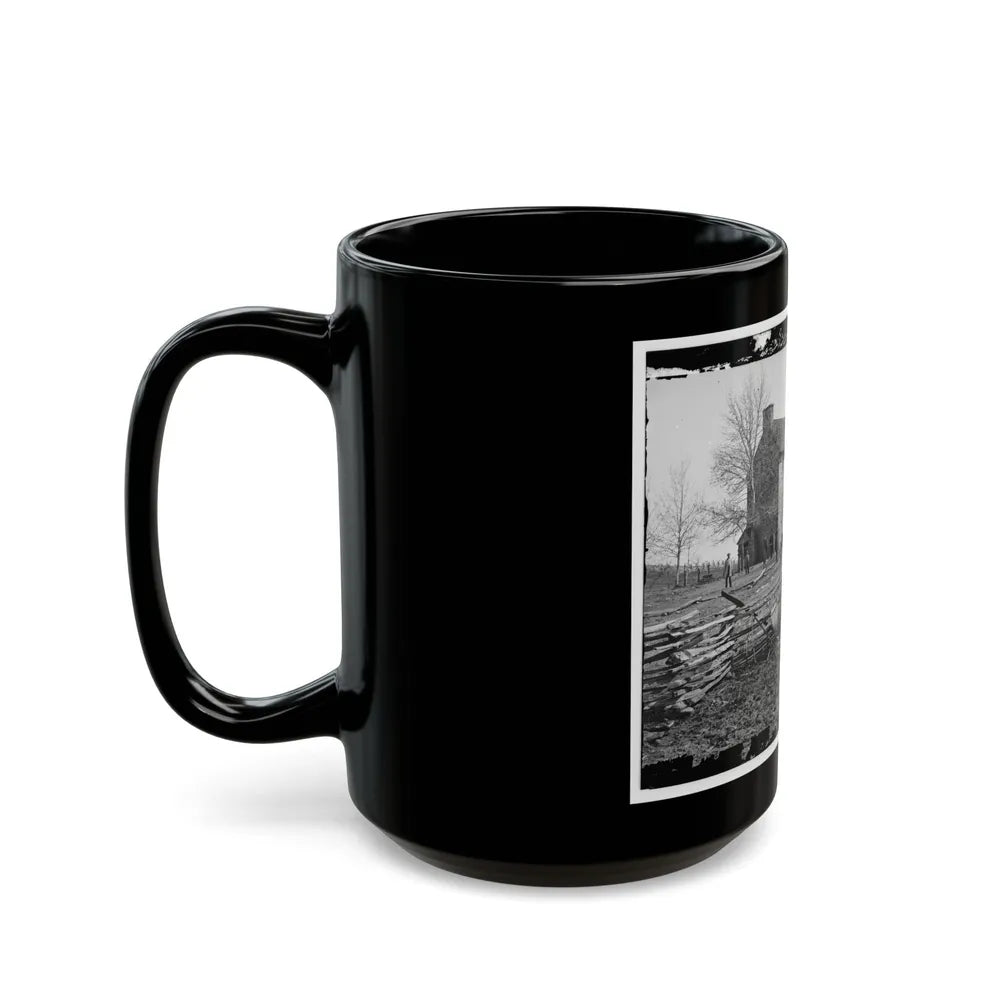 Bull Run, Va. Matthews' Or The Stone House (U.S. Civil War) Black Coffee Mug-Go Mug Yourself