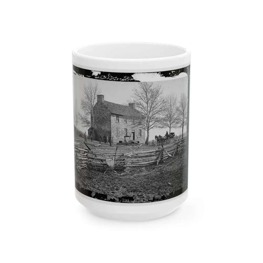 Bull Run, Va. Matthews' Or The Stone House (U.S. Civil War) White Coffee Mug-15oz-Go Mug Yourself