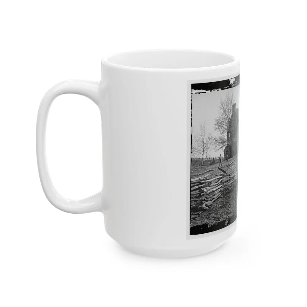 Bull Run, Va. Matthews' Or The Stone House (U.S. Civil War) White Coffee Mug-Go Mug Yourself