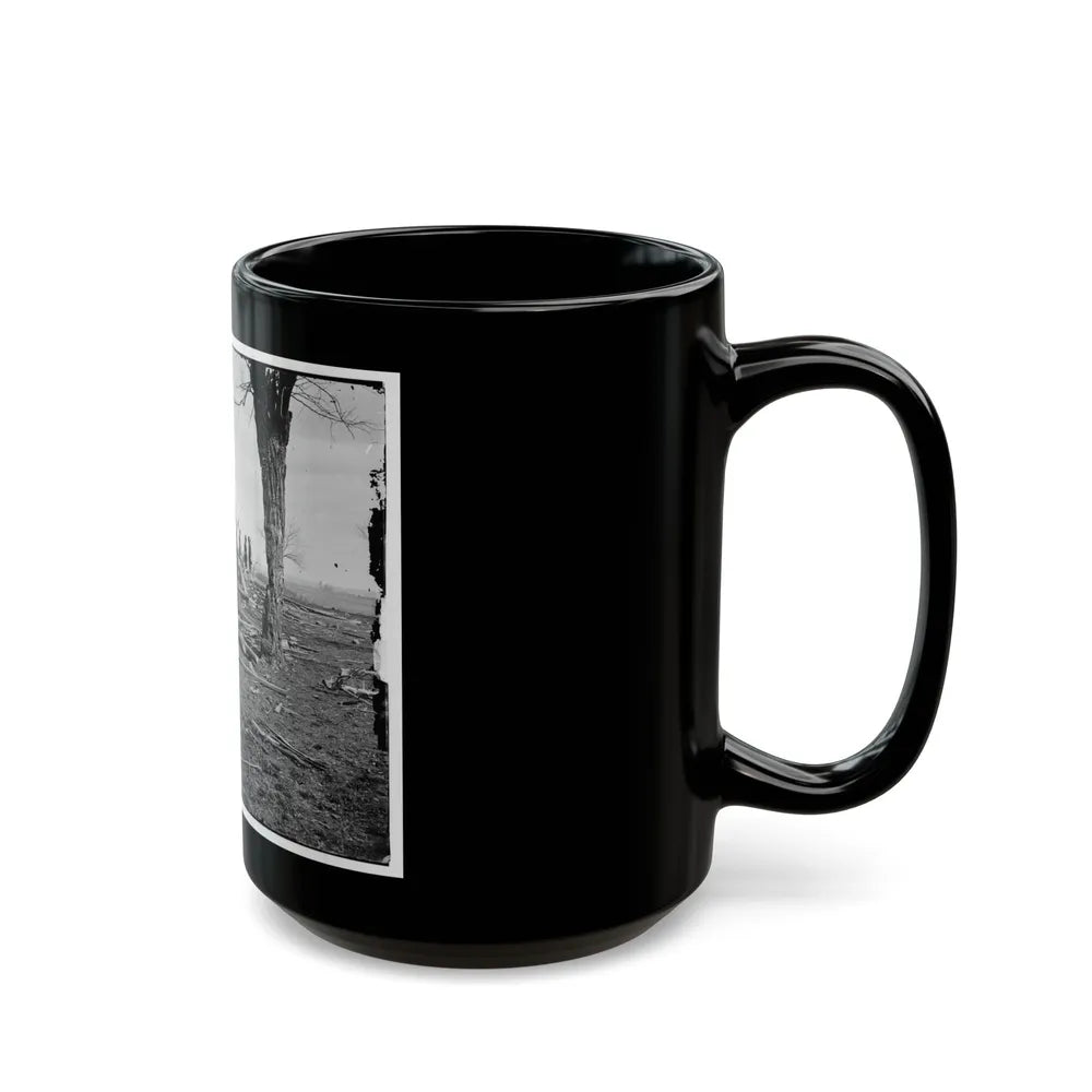 Bull Run, Va. Ruins Of Mrs. Judith Henry's House (U.S. Civil War) Black Coffee Mug-Go Mug Yourself