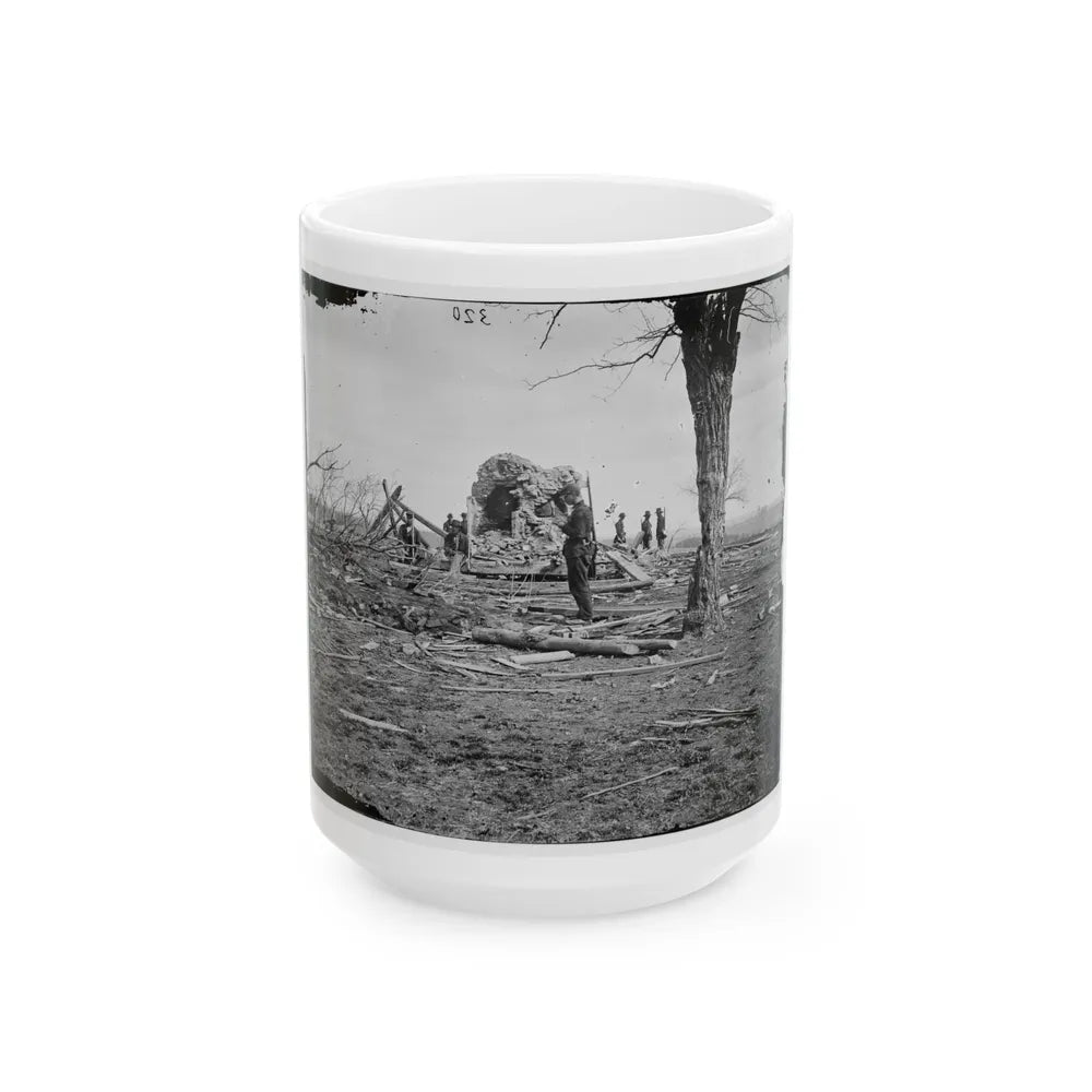 Bull Run, Va. Ruins Of Mrs. Judith Henry's House (U.S. Civil War) White Coffee Mug-15oz-Go Mug Yourself