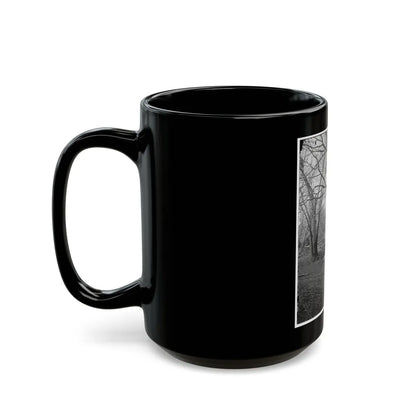 Bull Run, Va. Ruins Of Railroad Bridge At Blackburn's Ford (U.S. Civil War) Black Coffee Mug-Go Mug Yourself