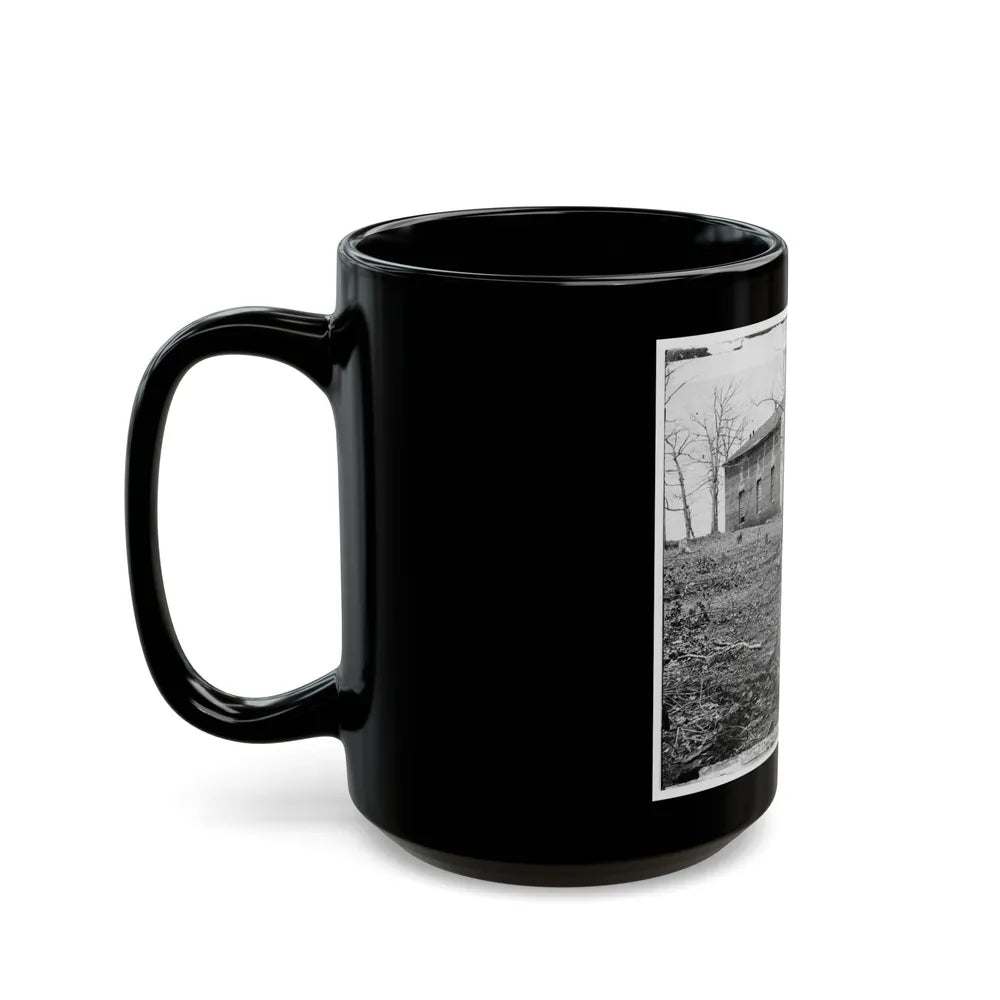 Bull Run, Va. Sudley Church (U.S. Civil War) Black Coffee Mug-Go Mug Yourself