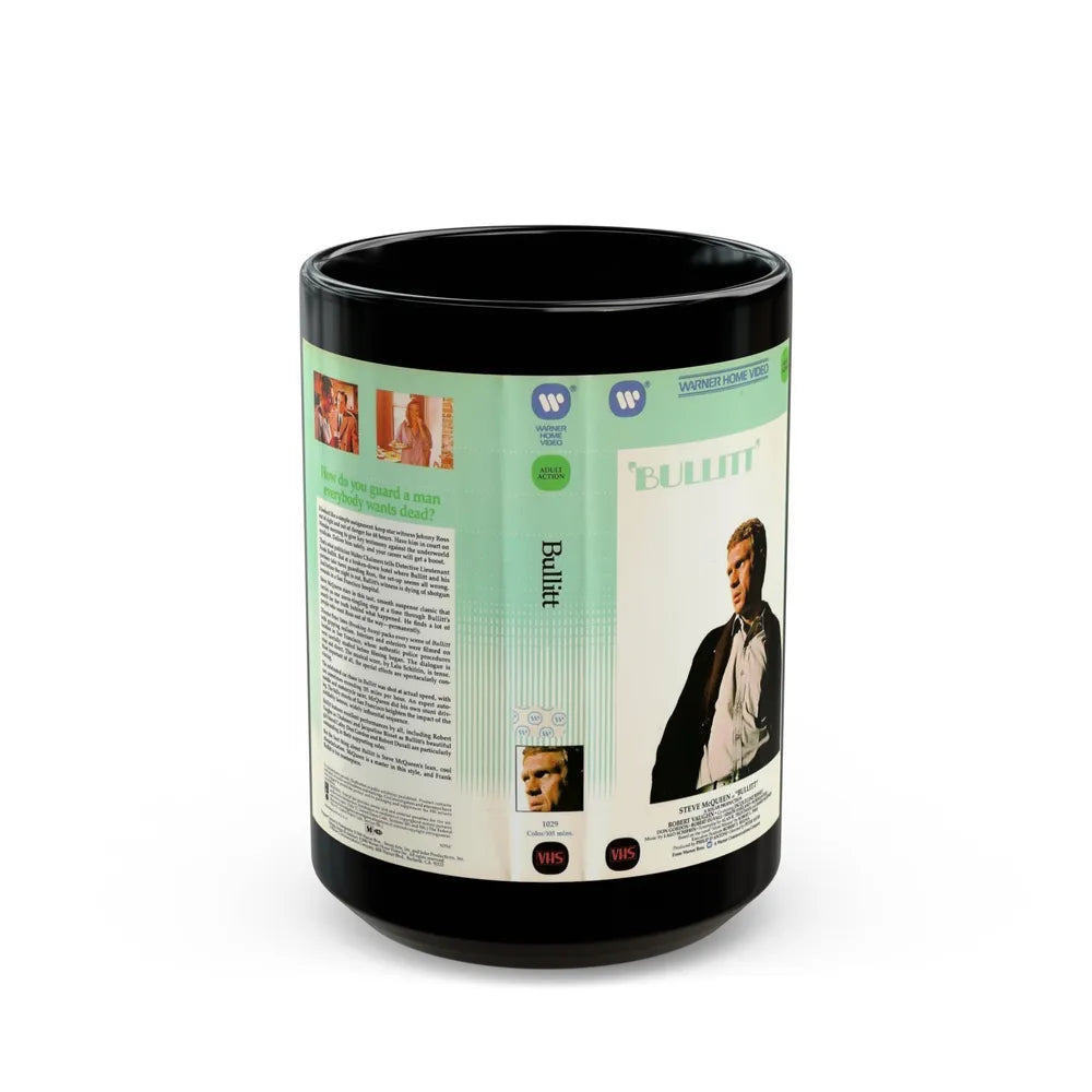 BULLITT (VHS COVER) - Black Coffee Mug-15oz-Go Mug Yourself