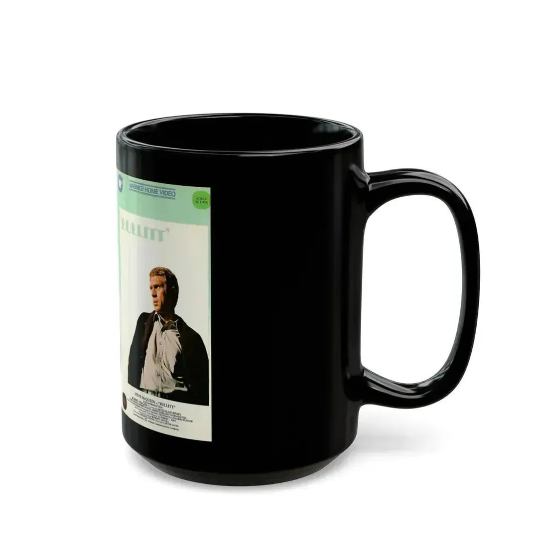 BULLITT (VHS COVER) - Black Coffee Mug - Go Mug Yourself