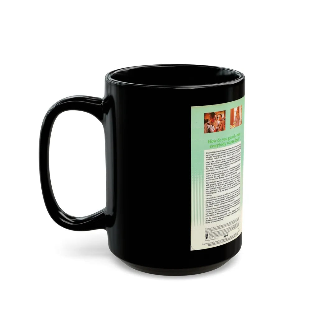 BULLITT (VHS COVER) - Black Coffee Mug-Go Mug Yourself