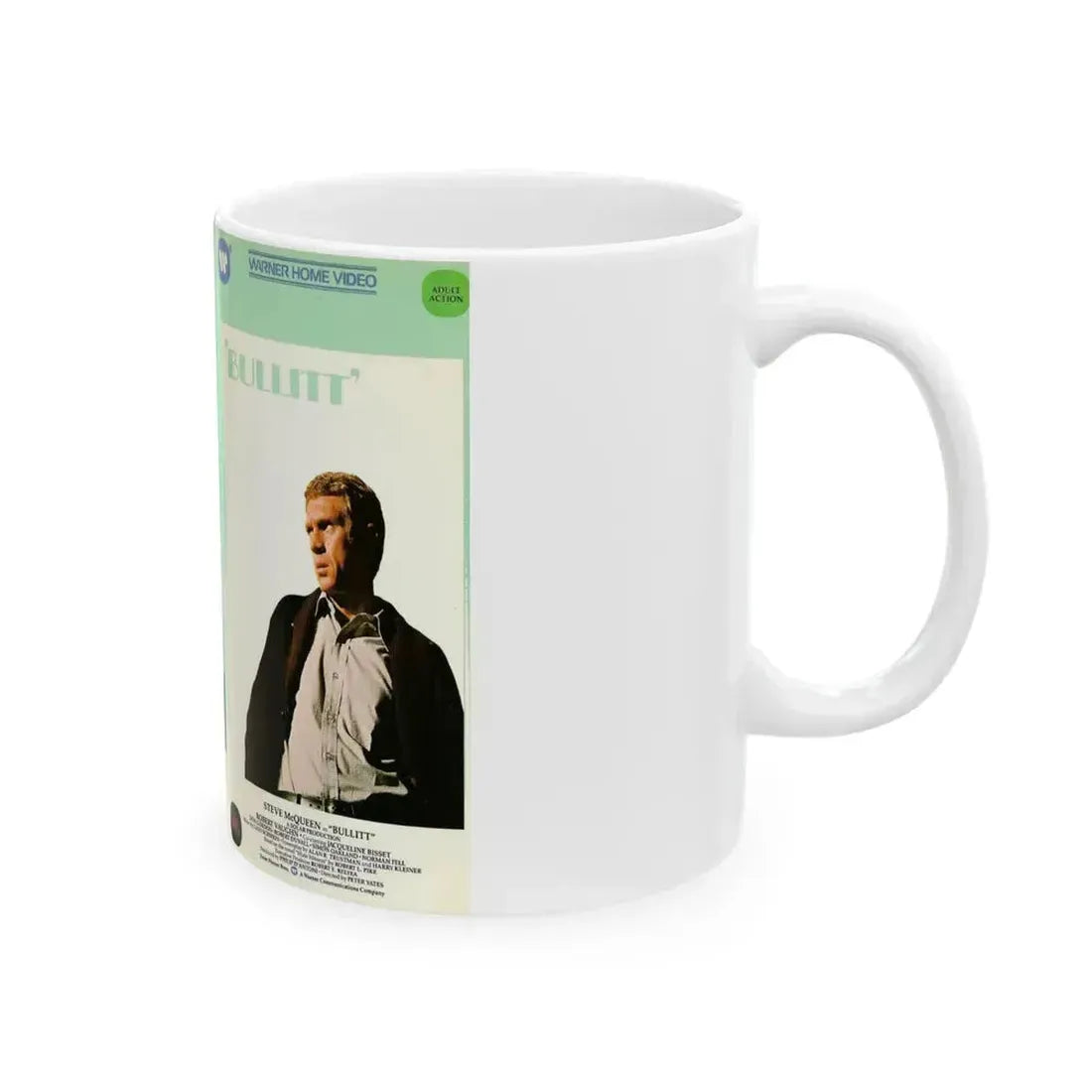 BULLITT (VHS COVER) - White Coffee Mug - Go Mug Yourself