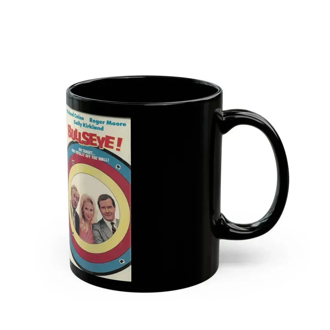 BULLSEYE (VHS COVER) - Black Coffee Mug - Go Mug Yourself