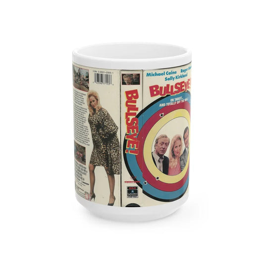 BULLSEYE (VHS COVER) - White Coffee Mug-15oz-Go Mug Yourself