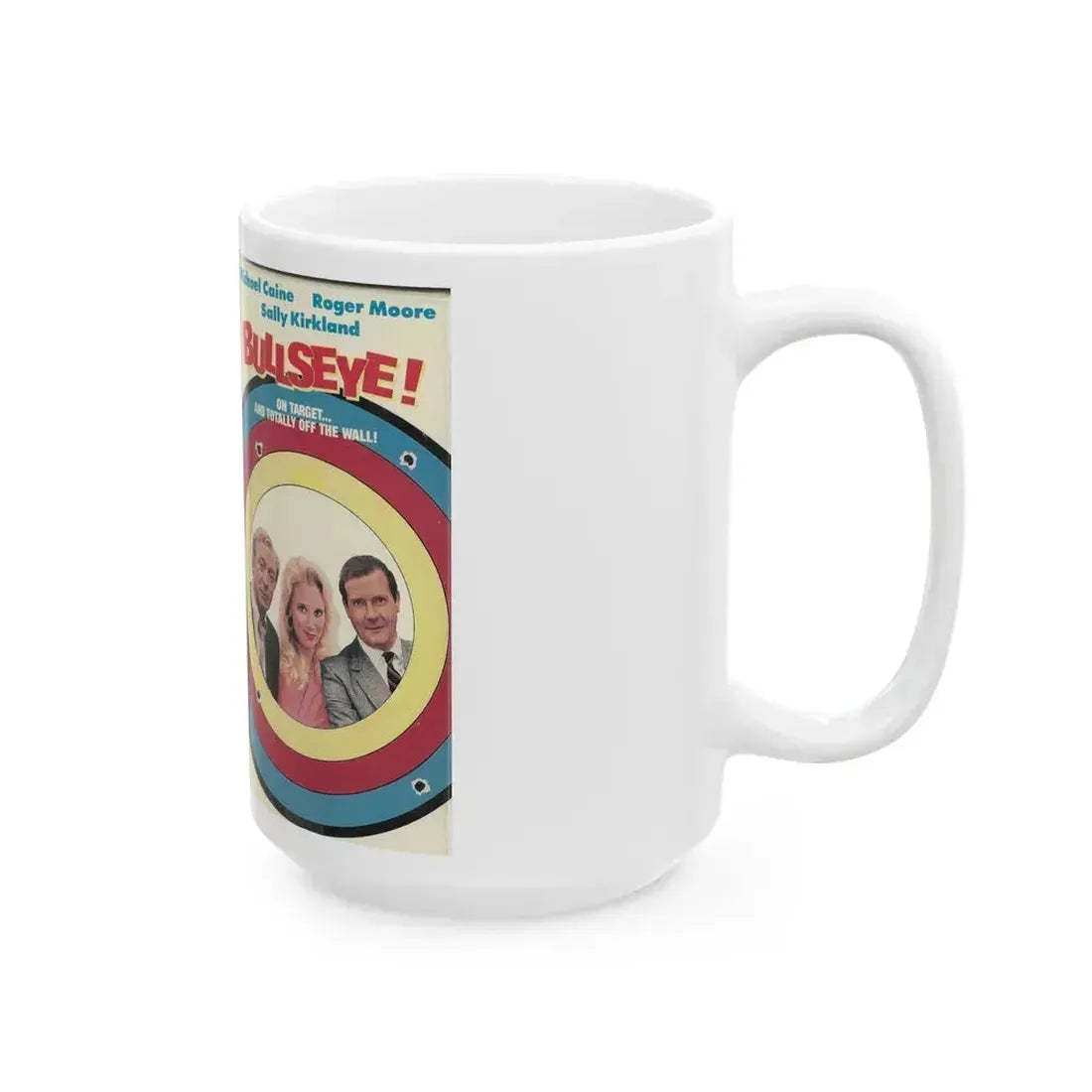 BULLSEYE (VHS COVER) - White Coffee Mug - Go Mug Yourself