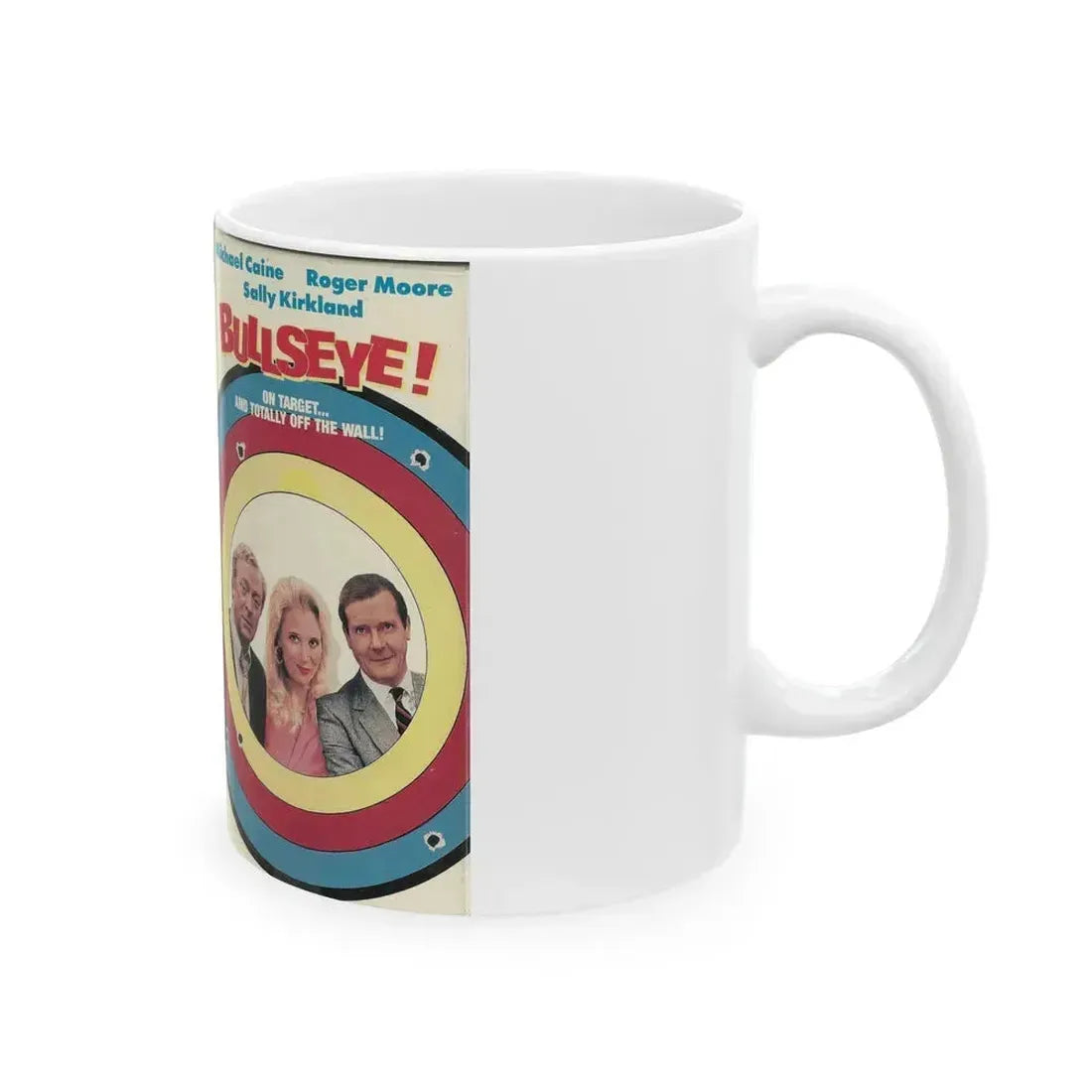 BULLSEYE (VHS COVER) - White Coffee Mug - Go Mug Yourself