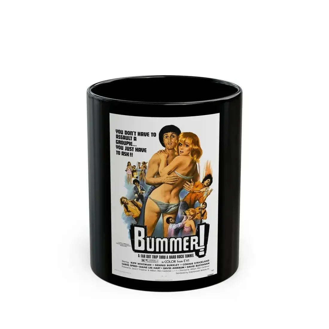 BUMMER! (THE SADIST) 1973 Movie Poster - Black Coffee Mug 11oz - Go Mug Yourself