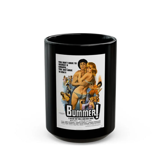 BUMMER! (THE SADIST) 1973 Movie Poster - Black Coffee Mug-15oz-Go Mug Yourself