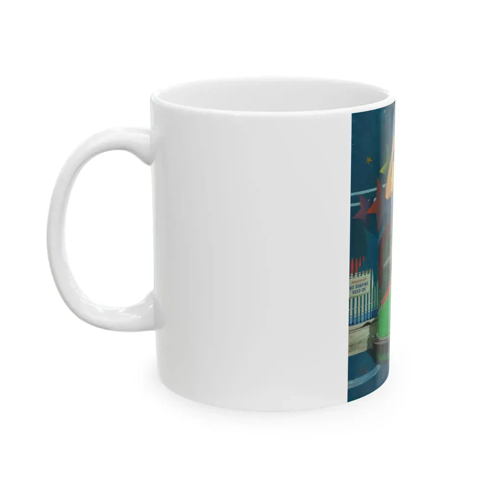 Bump Mobile, The Saturday Evening Post cover, June 22, 1940 - White Coffee Mug - Go Mug Yourself