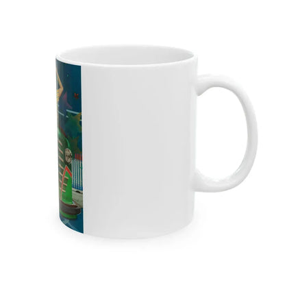 Bump Mobile, The Saturday Evening Post cover, June 22, 1940 - White Coffee Mug - Go Mug Yourself