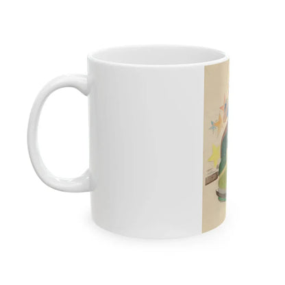 Bump Mobile, The Saturday Evening Post cover study - White Coffee Mug - Go Mug Yourself