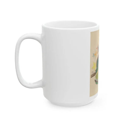 Bump Mobile, The Saturday Evening Post cover study - White Coffee Mug - Go Mug Yourself