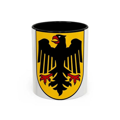 Bundesschild (Federal Shield) of the Federal Republic of Germany - Accent Coffee Mug 11oz Black - Go Mug Yourself