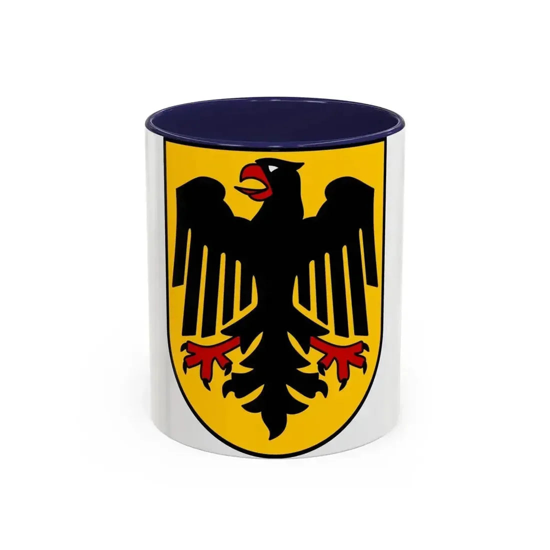 Bundesschild (Federal Shield) of the Federal Republic of Germany - Accent Coffee Mug 11oz Navy - Go Mug Yourself