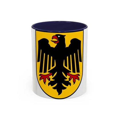 Bundesschild (Federal Shield) of the Federal Republic of Germany - Accent Coffee Mug 11oz Navy - Go Mug Yourself