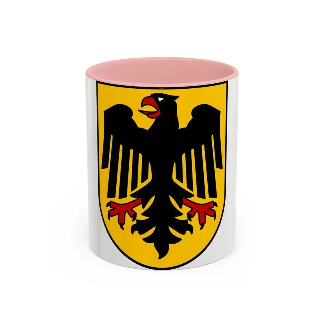 Bundesschild (Federal Shield) of the Federal Republic of Germany - Accent Coffee Mug 11oz Pink - Go Mug Yourself