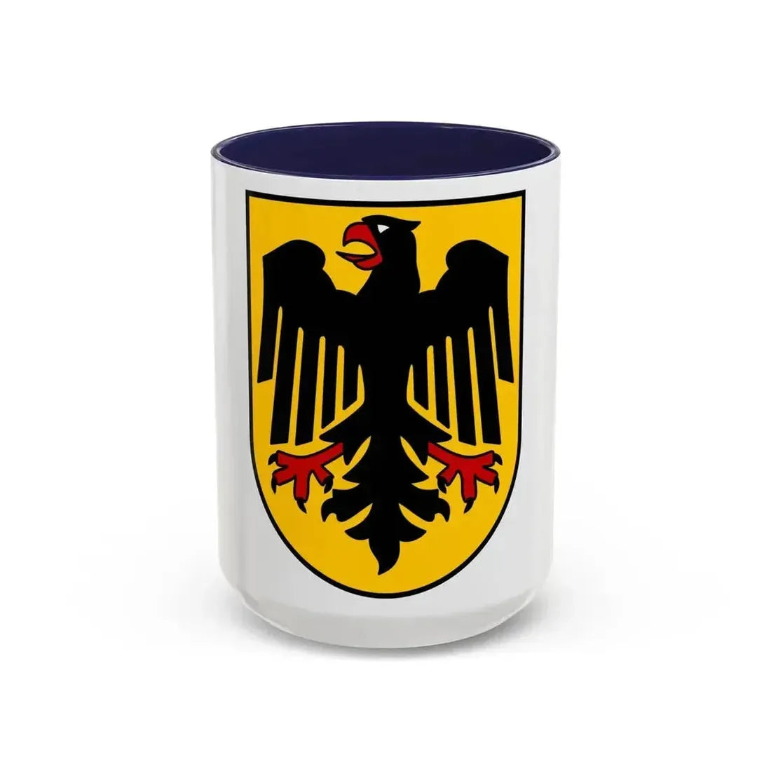 Bundesschild (Federal Shield) of the Federal Republic of Germany - Accent Coffee Mug 15oz Navy - Go Mug Yourself