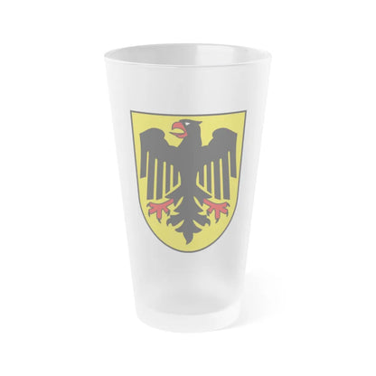 Bundesschild (Federal Shield) of the Federal Republic of Germany - Frosted Pint Glass 16oz-16oz-Frosted-Go Mug Yourself