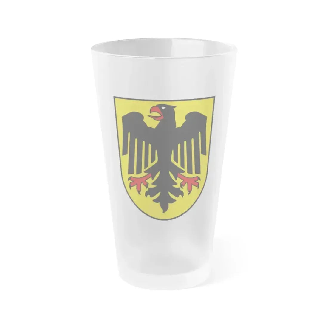 Bundesschild (Federal Shield) of the Federal Republic of Germany - Frosted Pint Glass 16oz 16oz Frosted - Go Mug Yourself