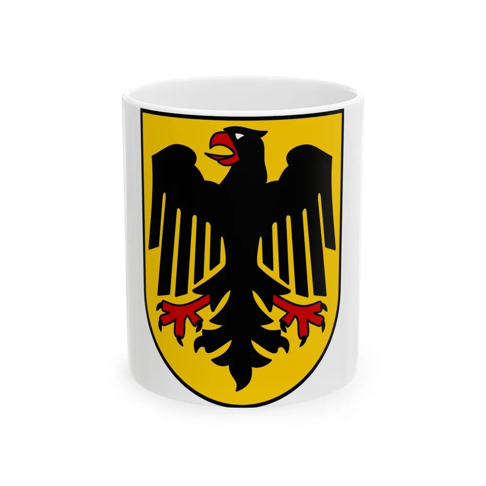 Bundesschild (Federal Shield) of the Federal Republic of Germany - White Coffee Mug-11oz-Go Mug Yourself