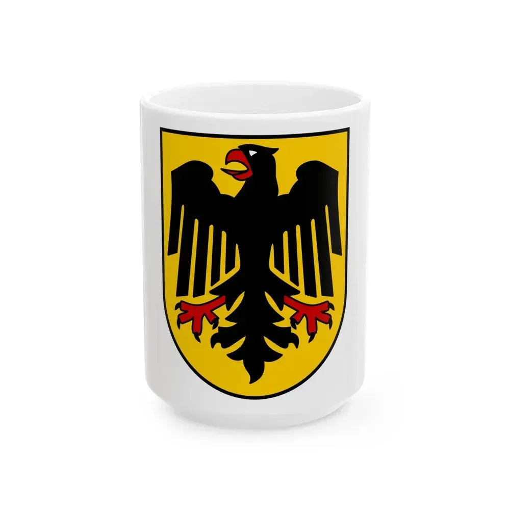 Bundesschild (Federal Shield) of the Federal Republic of Germany - White Coffee Mug 15oz - Go Mug Yourself