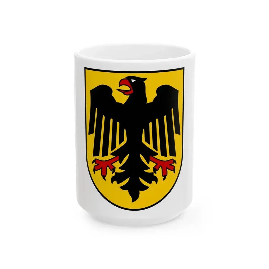 Bundesschild (Federal Shield) of the Federal Republic of Germany - White Coffee Mug 15oz - Go Mug Yourself