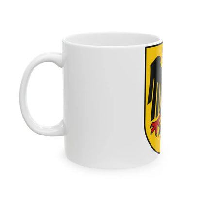 Bundesschild (Federal Shield) of the Federal Republic of Germany - White Coffee Mug-Go Mug Yourself