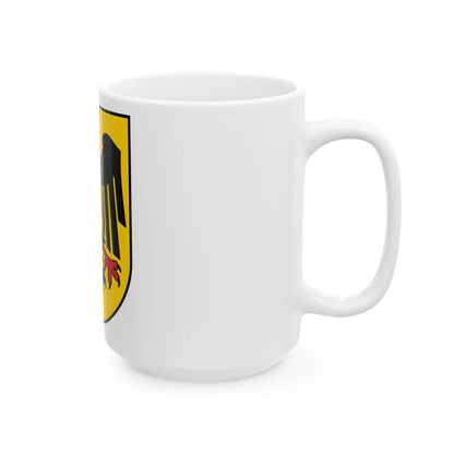 Bundesschild (Federal Shield) of the Federal Republic of Germany - White Coffee Mug-Go Mug Yourself