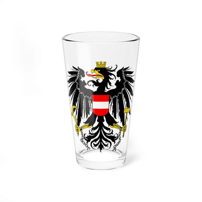 Bundeswappen Österreich 2020 (Austria) (Coat of Arms) Pint Glass 16oz 16oz - Go Mug Yourself