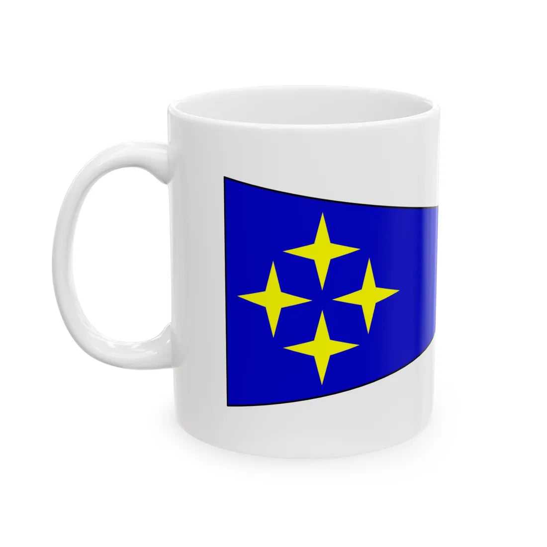 Bundeswehr Bootswimpel Admiral (Germany) White Coffee Mug - Go Mug Yourself
