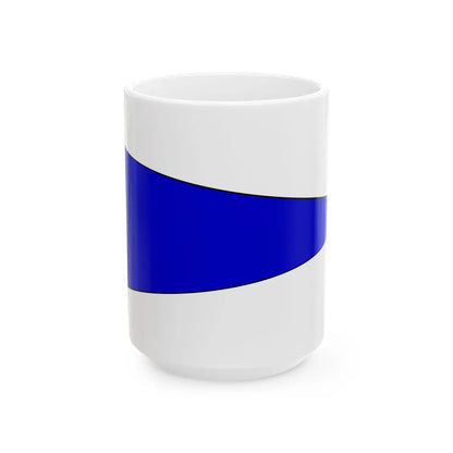 Bundeswehr Bootswimpel Flottillendmiral (Germany) White Coffee Mug 15oz - Go Mug Yourself