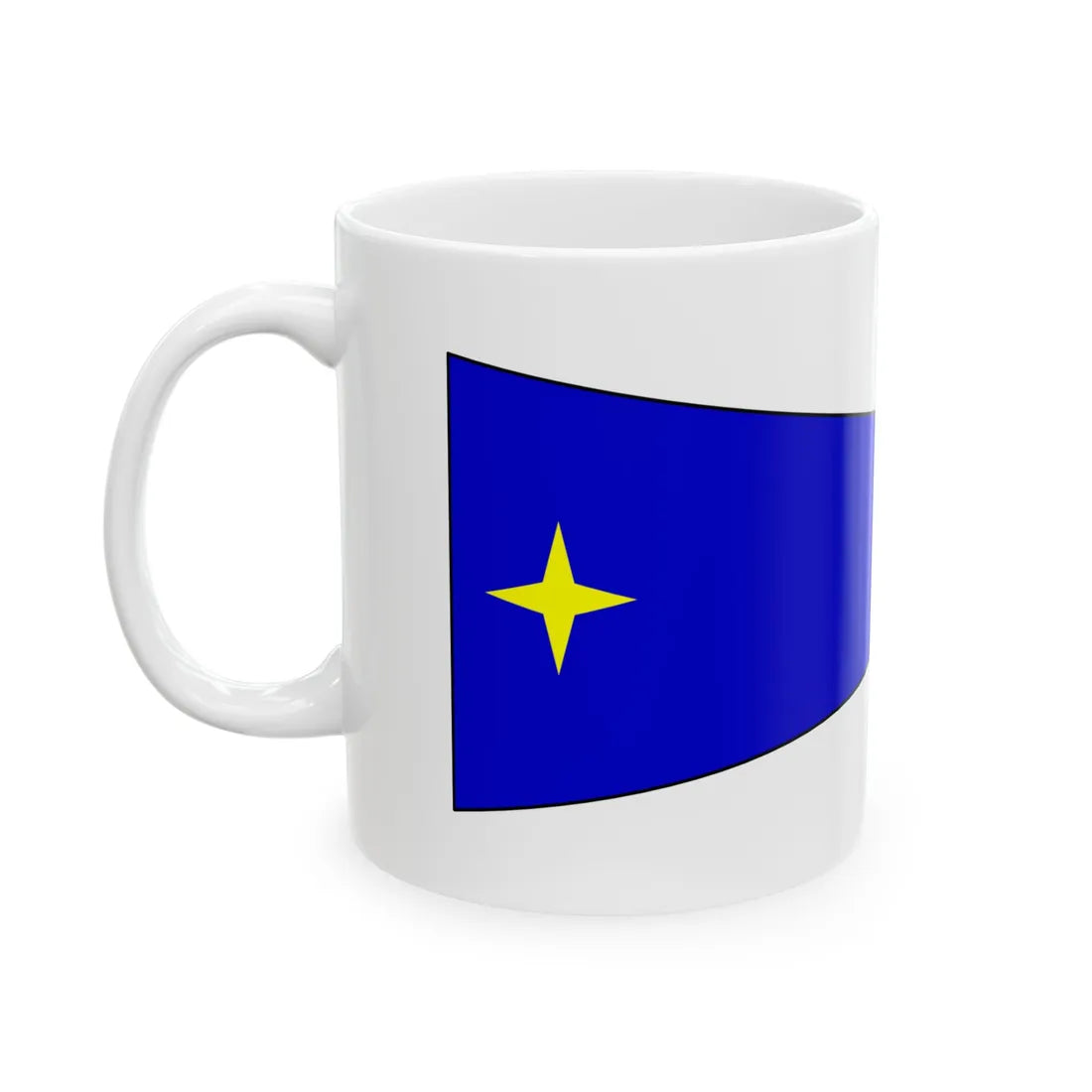 Bundeswehr Bootswimpel Flottillendmiral (Germany) White Coffee Mug - Go Mug Yourself